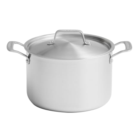 Image of Wolstead Pro Steel Triply Stainless Steel Stockpot with Lid, 6.5L