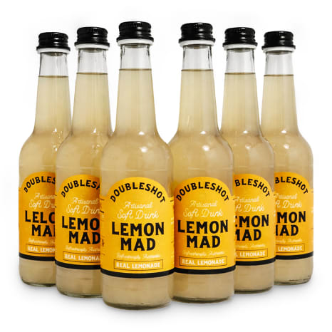 Image of Doubleshot Coffee & Tea Lemon Mad Soda, Pack of 6