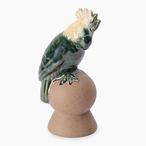 Image of Thread Office Ceramic Green Cockatoo
