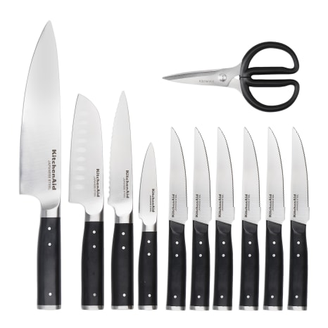 Image of KitchenAid Gourmet Forged Knife Block Set, 11-Piece