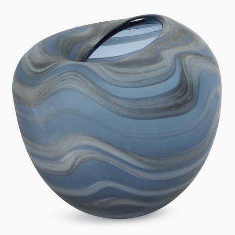 Image of Thread Office Blue Wave Glass Vase