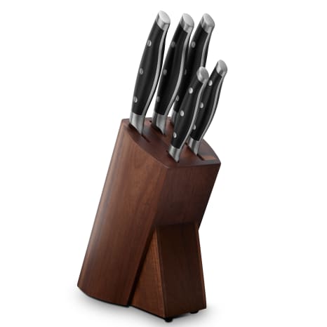 Image of Sagenwolf Acacia Wood Knife Block Set, 6-Piece