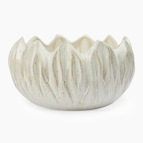 Image of Humble & Mash White Tulip Bowl, 29cm