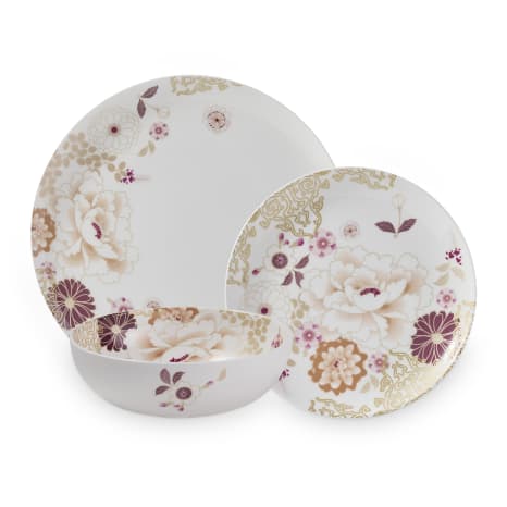 Image of Maxwell & Williams Kimono White Dinnerware Set, 12-Piece