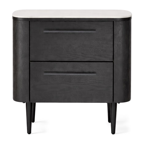Image of Native Decor Noir Curved Bedside Table