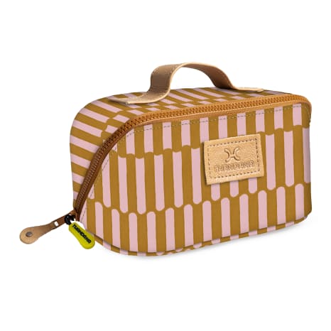 Image of Thandana Laminated Fabric Side Mouth Vanity Bag
