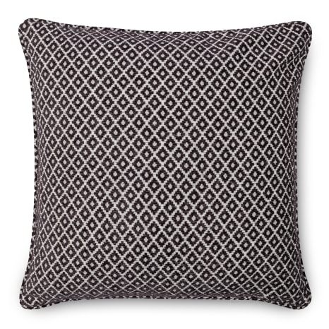 Image of Humble & Mash Black Geo Chenille Scatter Cushion Cover, 60cm x 60cm