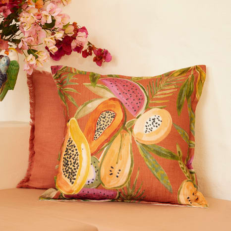 Image of Humble & Mash Copacabana Printed Scatter Cushion Cover, 60cm x 60cm