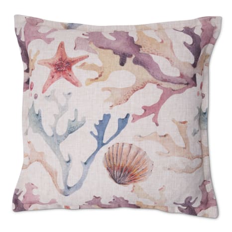 Image of Humble & Mash Belize Printed Linen Flax Scatter Cushion Cover, 60cm x 60cm