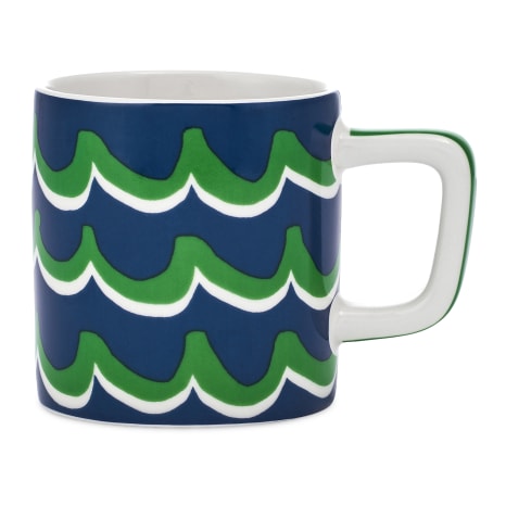 Image of La Cafetiere Cyan Tides Ceramic Espresso Cup, 120ml