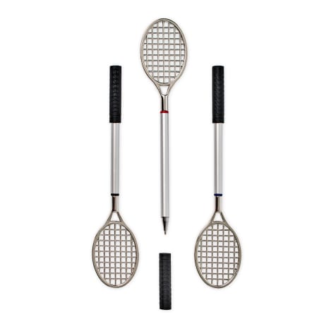 Image of Gentlemens Hardware Tennis Racket Ballpoint Pens, Set of 3