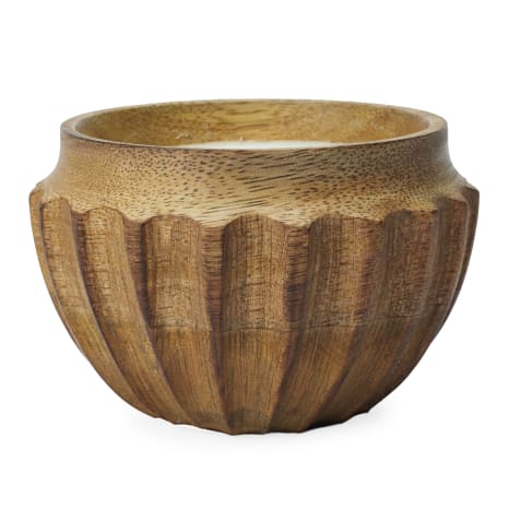Image of Humble & Mash Wooden Ribbed Filled Candle