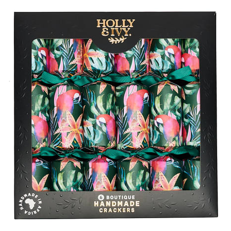 Image of Holly & Ivy Exclusive Boutique Birds Crackers, Pack of 6