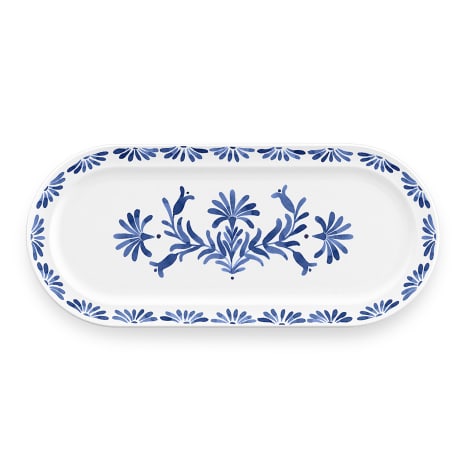 Image of Abode Azul Melamine Serving Platter, 45cm
