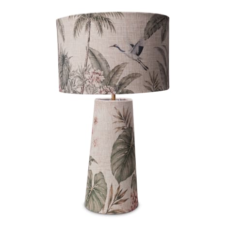 Image of Humble & Mash Linen Spicy Leaf Table Lamp