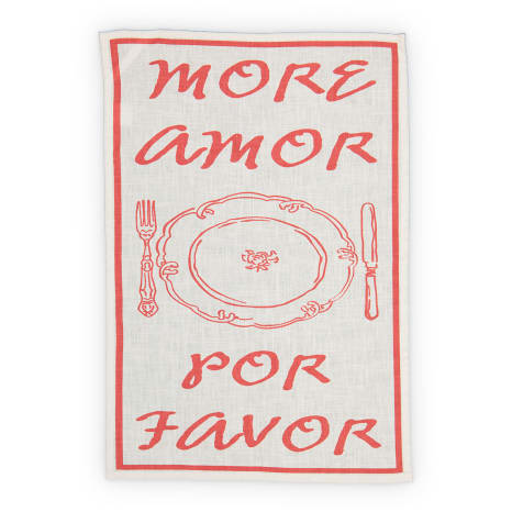 Image of Tavola More Amor Por Favor Tea Towel
