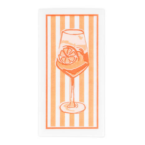 Image of Tavola Aperol Spritz Slim Biodegradable Paper Napkins, Pack of 24