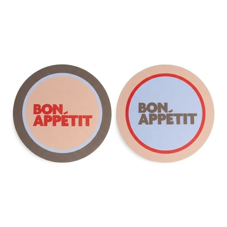 Image of Helio Ferretti Bon Appétit Round Placemats, Set of 2