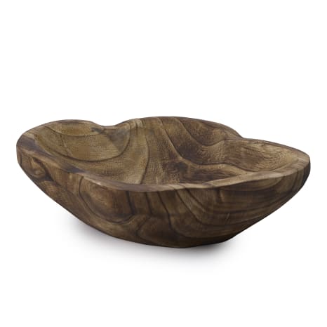 Image of Thread Office Paulownia Wooden Organic Decor Bowl