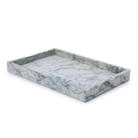 Image of Thread Office Green Vein Marble Rectangular Decorative Tray