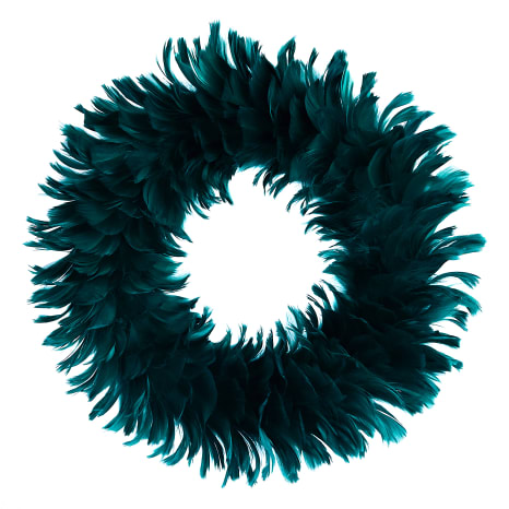 Image of Humble & Mash Green Feather Wreath