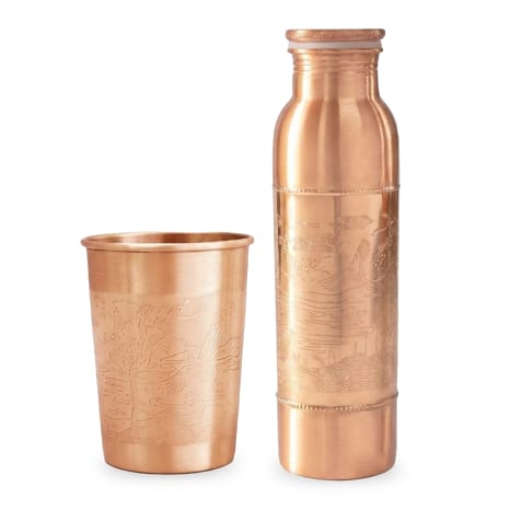 Image of Forrest & Love Paradise Copper Bottle & Tumbler Set