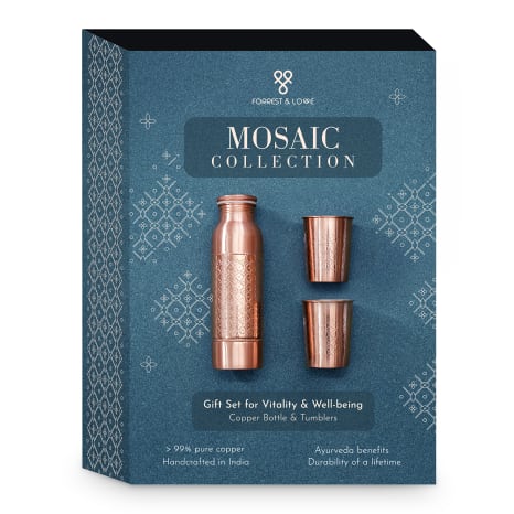 Image of Forrest & Love Mosaic Copper Bottle & Tumbler Set