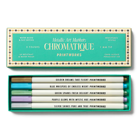 Image of Printworks Metallic Art Markers, Set of 5