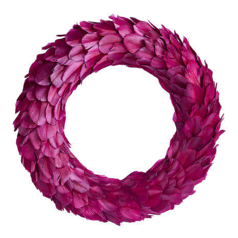 Image of Humble & Mash Red Feather Wreath