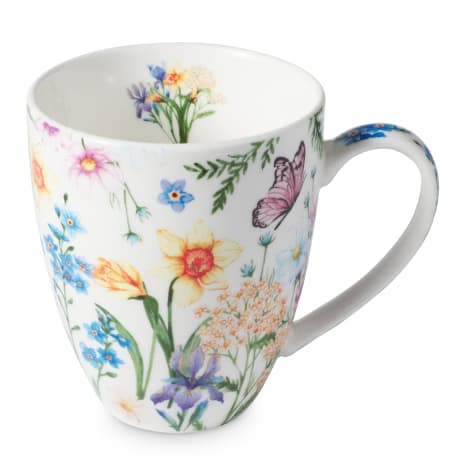 Image of Maxwell & Williams Fluttering Meadow Coupe Mugs, Set of 6