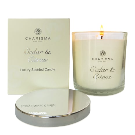 Image of Charisma Candles Cedar & Citrus Classic Luxury Scented Candle, 250g