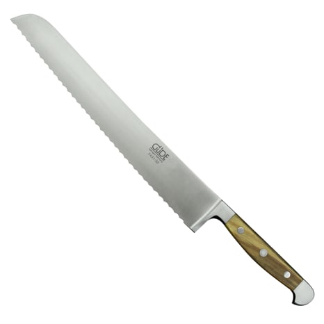 Image of Gude Alpha Olive Handled Bread Knife, 32cm