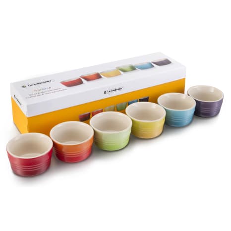 Image of Le Creuset Rainbow Collection Mini Ramekins, Set of 6