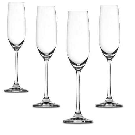 Image of Spiegelau Lead-Free Crystal Salute Champagne Flutes, Set of 4
