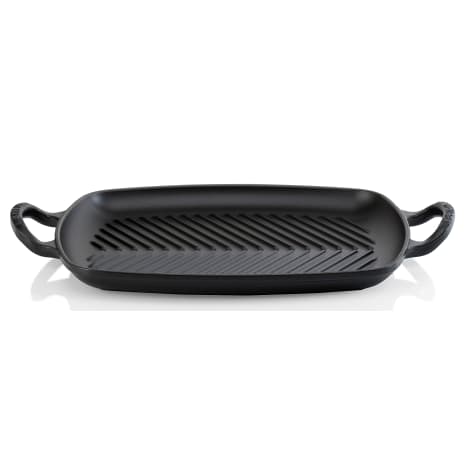 Image of Le Creuset Signature Rectangle Cast Iron Shallow Grill, 30cm