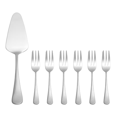 Image of Maxwell & Williams Cosmopolitan 7 Piece Cake Lifter & Fork Set