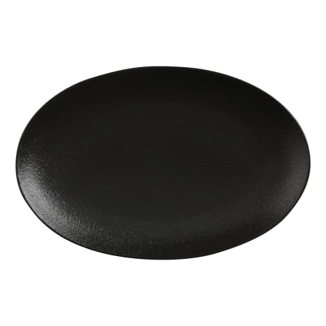 Image of Maxwell & Williams Caviar Black Oval Dinner Plates, Set of 4