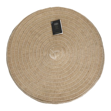 Image of Creative Tops Round Jute Placemats, Set of 4