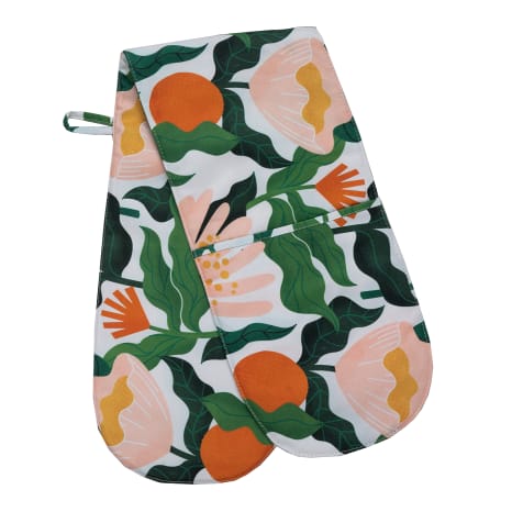 Image of Aurora Home Fynbos Cotton Printed Double Oven Mitt
