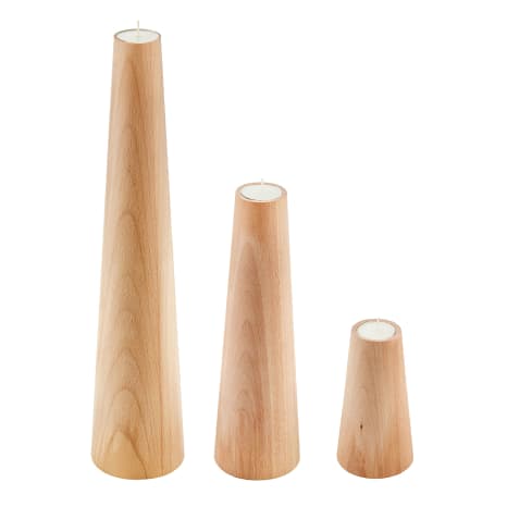 Image of My Butchers Block Arcturus Beechwood Tealight Candle Holder
