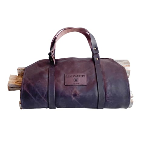 Image of Pieter De Jager Leather Log Carrier