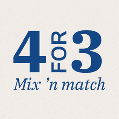 Shop our 4for 3 Sale