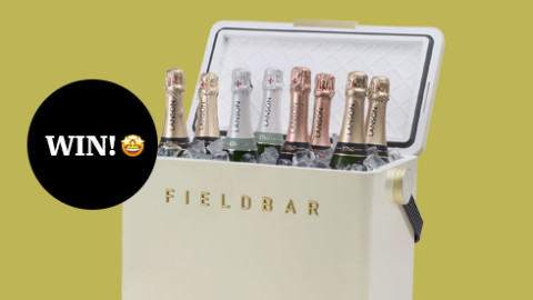 A Fieldbar filled with Lanson champagne! 🍾 - Subscribe to our newsletters & WIN