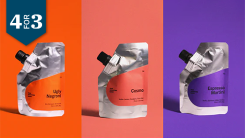 Shop our 4FOR3 On sachets