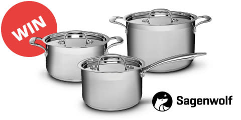 Sagenwolf Silver Series Stainless Steel Cookware Set