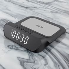 Snug Wireless Charger Pad with Clock, 15W