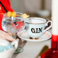 Yvonne Ellen Boozy Gin Tea Cup & Saucer Set