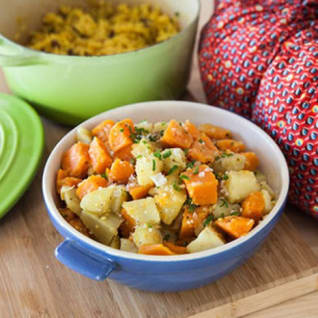 Gingered sweet potatoes