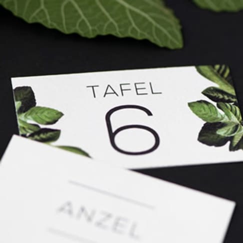Wedding table number design