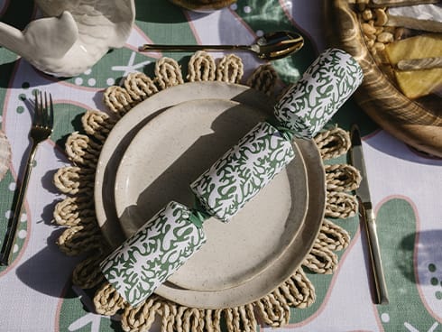 Green Coral Crackers made especially for us 😍